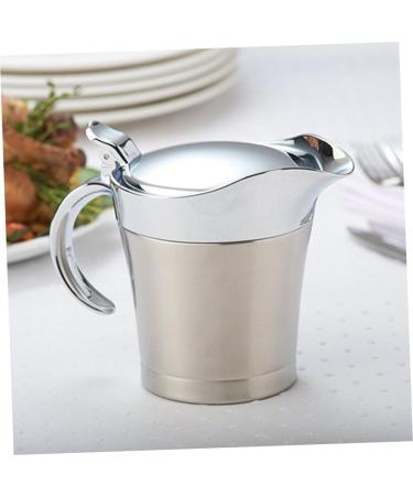 Zerodeko 3pcs Insulated Gravy Boat Containers with Lids Oil Dispenser Bottle Sauce Containers Serving Glass Dispenser Salad Dressing Server Pourer Oil Bottle Stainless Steel Glass Sauce Size 2x3pcs As Shownx3pcs - Buy Online on GoSupps.com