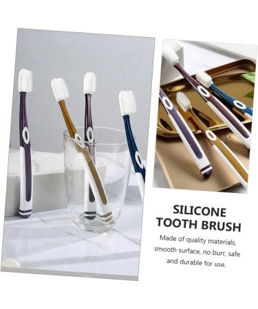 Buy Healvian Nano Toothbrush - Soft Silicone Family Manual Toothbrush for Adults & Toddlers - Charcoal Pebbles for Effective Cleaning - Buy Online on GoSupps.com