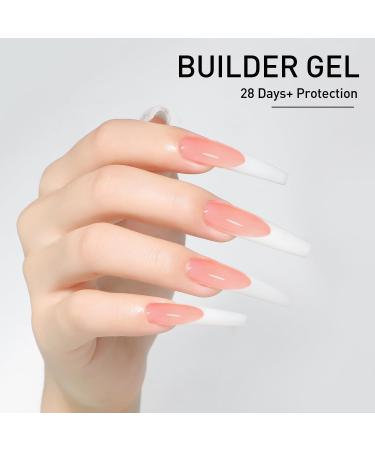 Beautilux Rose Builder Nails Gel 50g Soak Off Non-leveling French Extension Gel French Jelly Gel Extension for Nail Art BYCJ50-03 Rose - Buy Online on GoSupps.com