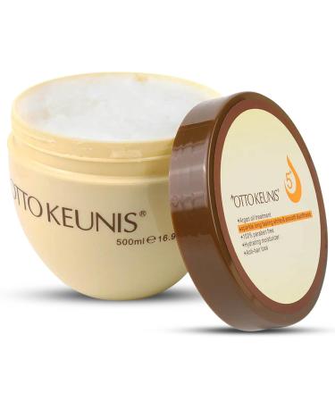 Hair Mask Deep Conditioner | Argan Oil Treatment |100% Paraben Free | Hydrating Moisturizer | Anti-Hair Loss | Hair Mask for Dry Damaged | Reverse Hair Damage from Bleach 16.9 Fl oz.