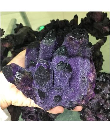 Natural Amethyst Angel Aura Quartz Crystal Cluster Specimen Gift HOMEZHOU - Buy Online on GoSupps.com