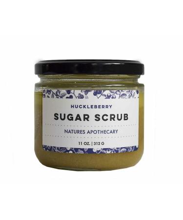 Huckleberry Organic Sugar Scrub for Glowing Smooth and Healthy Skin Hypoallergenic All-Natural Plant-Derived Made in USA by DAYSPA Body Basics
