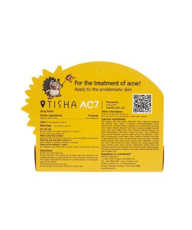 Tisha AC7 Micro-needle Pimple Serum | Natural Blemish Remover & Zit Treatment Cream | Pimple Spot Treatment for Troubled Skin | 0.5 fl. oz - Buy Online on GoSupps.com