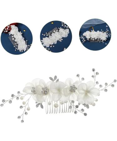 MAGICLULU Flower Side Hair Comb Headwear for Women Hair Accessory for Hair Jewels for Women Hair Accessory Bridal Headpiece Tiara Bride The Flowers Accessories Rhinestones - Buy Online on GoSupps.com