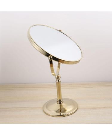 Beaupretty 6-Inch Double-Page Desktop Make-Up Mirror - 5x Magnification Gold Cosmetic Mirror for Home Use - Buy Online on GoSupps.com