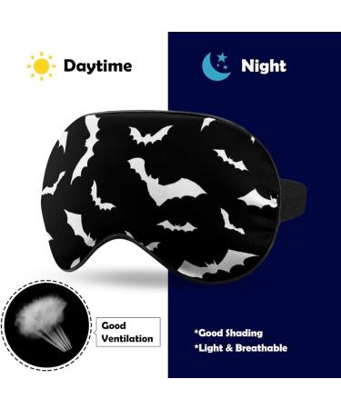 Sleep Mask Halloween Swarm Bat Eye Mask - Adjustable Light Blocking Shade for Puffy Eyes | Spooky Gift Ideas - Buy Online on GoSupps.com