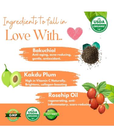 Blush Bunny Organics Allure Vitamin C Face Oil - Kakadu Plum & Bakuchiol | Natural No Fragrance 30ml - Buy Online on GoSupps.com