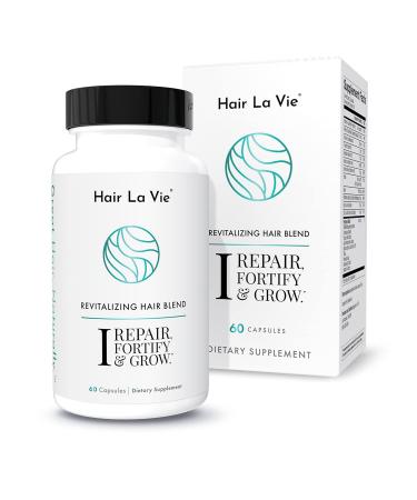 Hair La Vie Revitalizing Blend Hair Vitamins with Biotin, Collagen and Saw Palmetto 60 Count (Pack of 1) - Buy Online on GoSupps.com