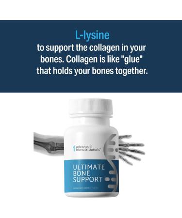Advanced Bionutritionals Ultimate Bone Support Supplement, Strontium, Silica, Vitamin K2 and D3, Support Bone Health, Bone Strength, Non GMO, Gluten Free, Dairy Free, Soy Free, Vegan (60 Tablets) - Buy Online on GoSupps.com