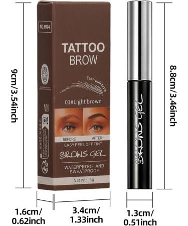  Niesel Removable Eyebrow Gel Smudge-Proof and Long-Lasting 6g | Detachable Eyebrow Tint for Makeup for Girlfriend Wife Mother Commuter Salon Travel Evening - Buy Online on GoSupps.com