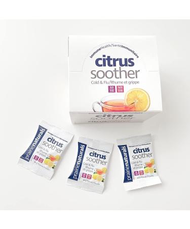 Prairie Naturals Citrus Soother Cold & Flu Hot Immune-Boosting Drink with Elderberry Zinc Vitamins D & C and Lemon Balm - 10g x 30 Packets - Buy Online on GoSupps.com