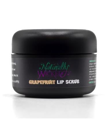 Naturally Wicked Grapefruit Lip Scrub | Natural & Vegan Sugar Exfoliant For Lips | 15ml