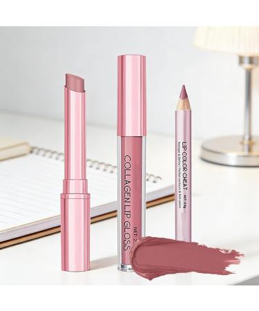 Lip Liner Combination 3 Pack Nude Creamy Long Lasting Food Items Nude Lip Liner Pen for Wedding Party Daily Use Office Date Events in Winter Spring 1 - Buy Online on GoSupps.com