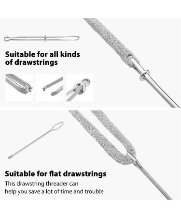 30 Pcs 66 XL Drawstring Replacement Cords with Easy Threaders for Hoodies, Pants, Jackets - Clothing Drawstring Kit - Buy Online on GoSupps.com
