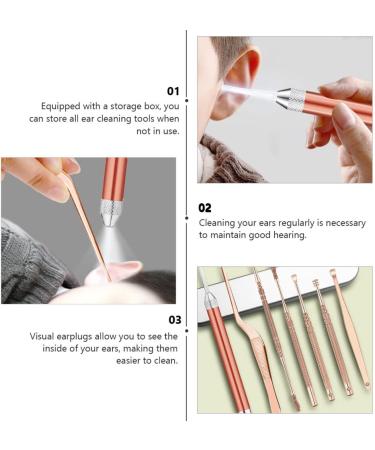 Healifty Earwax Removal Tool Set with Tweezers and Pickers - Professional Double-Headed Kit with Flashlight Case - Buy Online on GoSupps.com