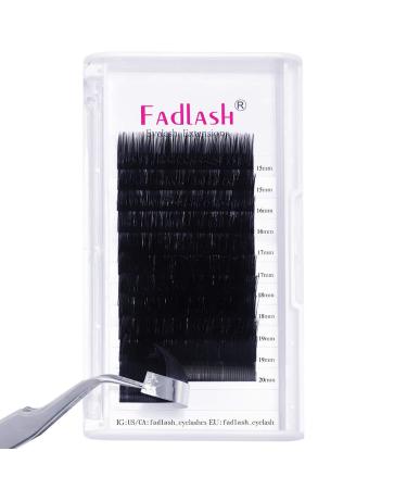 Individual Classic Eyelash Extensions 0.15mm D Curl Mix | 15-20mm Professional Lashes | Natural Black Volume - Buy Online on GoSupps.com