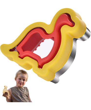 Niceram Sandwich Cutter & Sealer | Stainless Steel Dinosaur Kids Sandwich Maker | Easy Peanut Butter & Jelly Cutter for Children & Toddlers - Buy Online on GoSupps.com