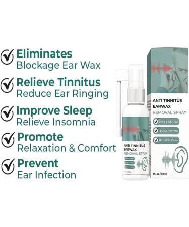 Earwax Removal Spray for Tinnitus Relief and Better Sleep - 3pcs - Buy Online on GoSupps.com