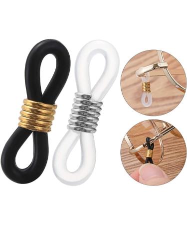 40 Pcs Rubber Adjustable Eyeglass Chain Ends - Spectacle Holder Loops (4 Colors) | GBSTORE - Buy Online on GoSupps.com
