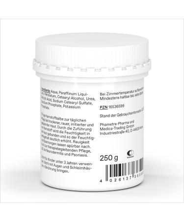 Phametra Urea Uric Ointment 5% - Medical Skin Care for Dry Sensitive Skin | Fragrance-Free Moisture Care | 250g - International Shipping Available - Buy Online on GoSupps.com