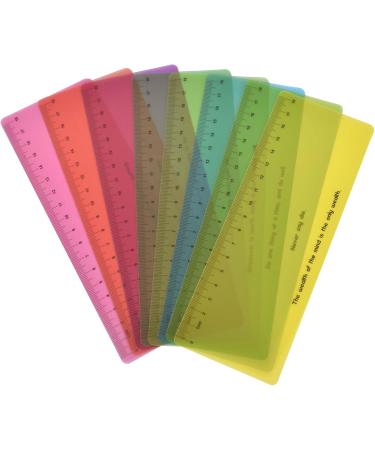8 Colored Reading Strips for Dyslexia - Guarded Overlay Ruler | Enhance Reading Skills with Leselineal Skala - Buy Online on GoSupps.com
