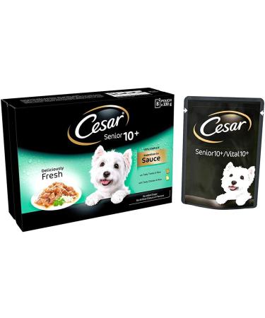 MARS Cesar Pack of 4 Senior Dog Pouches in Sauce 12 x 100 g