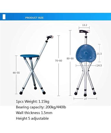 Walking Stick with Seat Adjustable Crutches Folding Seat Cane Disability Medical Aid Three Legged Seat Stick Height Adjustable Brown Gift of Love for Elderly Gift Independence - Buy Online on GoSupps.com