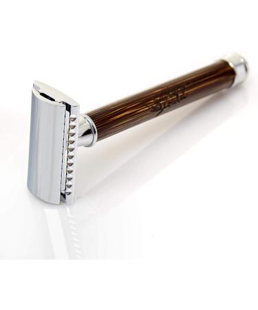 Bambuswald Eco-Friendly Bamboo Handle Razor for Women - Sustainable Wet Razor for Legs Armpits & Intimate Areas - Skin-Friendly Blades - Buy Online on GoSupps.com