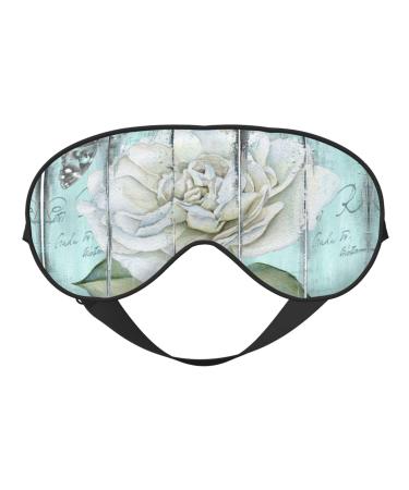 Vintage Rose1 Sleep Mask Adjustable Double -Sided Eye Mask Soft Sleeping Eye Covers for Sleeping Perfect Shading Reduce Eye Edema
