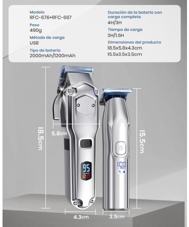 Jack & Rose Cordless Hair Clippers & Trimmers Set | Professional Barber Clippers for Men - Perfect for Home & Salon Use - Buy Online on GoSupps.com