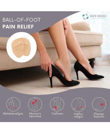 Premium Heel Inserts for Women - All-Day Comfort & Pain Relief Cushions | Non-Slip Metatarsal Shoe Pads - Buy Online on GoSupps.com
