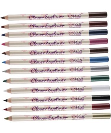 WOONEKY 24 Pcs Eyeliner Pen Eyeliner Stick Brown Eyeshadow Pencil Eyeshadow Colored Eyeliner Blue Eyeliner - Buy Online on GoSupps.com
