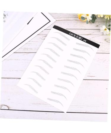 Mikinona 2 Pairs Disposable Makeup Tools 4d Hair-like Authentic Eyebrows Template Eyebrow Trimming The Lazy - Buy Online on GoSupps.com
