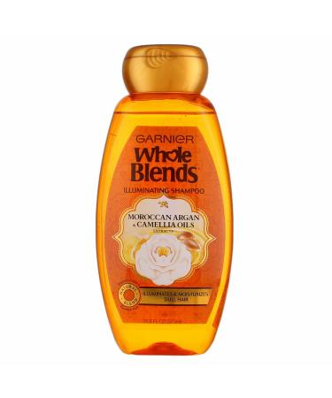 Garnier Whole Blends Illuminating Shampoo with Moroccan Argan & Camellia Oils - 12.5 fl oz - Buy Online on GoSupps.com