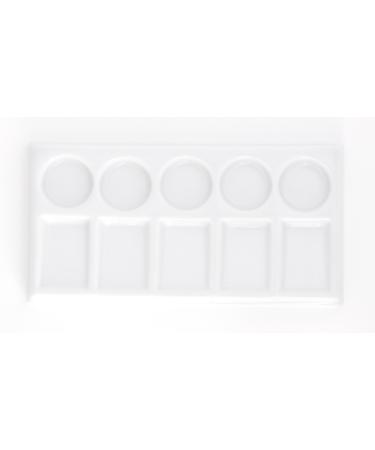 Jack Richeson JACK-420705 5-Round and 5-Slant Porcelain Palette Mixing Tray - Buy Online on GoSupps.com