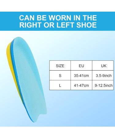 Acwoo Heel Spur Inserts | Soft Gel Insoles for Heel Pain Relief | Orthopedic Heel Cushions for Men & Women | Sizes S (35-39) | 1 Pair - Buy Online on GoSupps.com