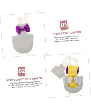 Parrot Diaper & Flight Suit - Sittich Cage Covers & Accessories for Conures & Small Parrots - Light Gray - Buy Online on GoSupps.com