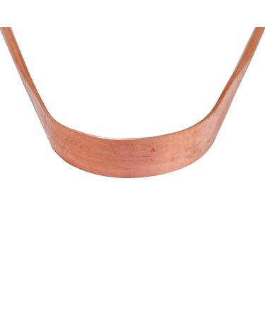 Pure Copper Tongue Scrapers Set | Best Surgical Tongue Scraper for Bad Breath | Flexible & Comfortable Oral Hygiene Tool - 2 Pieces - Buy Online on GoSupps.com