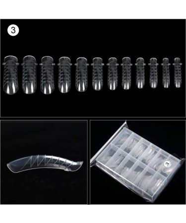 KADS 120PCS Clear Full Cover Dual Nail System Form for Extension - Model 3 - Buy Online on GoSupps.com
