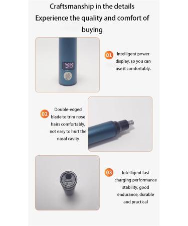 Men's Nose Hair Trimmer 2024 | Professional Painless & Water Resistant | USB Rechargeable & Easy to Clean - Buy Online on GoSupps.com