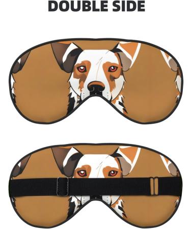 Cute Animal Farm Dog Print Double-Sided Eye Mask Soft and Light Blocking for Enhancing Sleep Quality - Buy Online on GoSupps.com