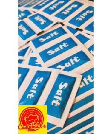 50 Individual Salt Sachets by Campbell's Catering & Kitchen Supplies
