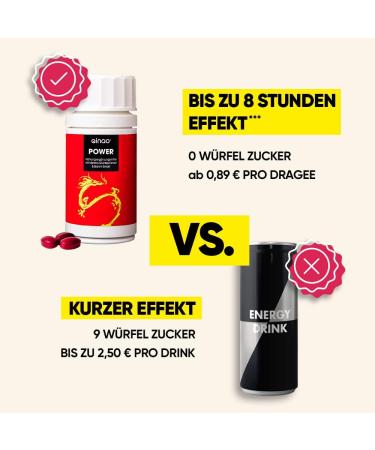 Qinao Power* Bottle 90 Dragees for 90 Days | Brainfood Supplement for Energy | Matcha Brahmi & Green Coffee Extracts | Made in Germany by Pharmacists - Buy Online on GoSupps.com