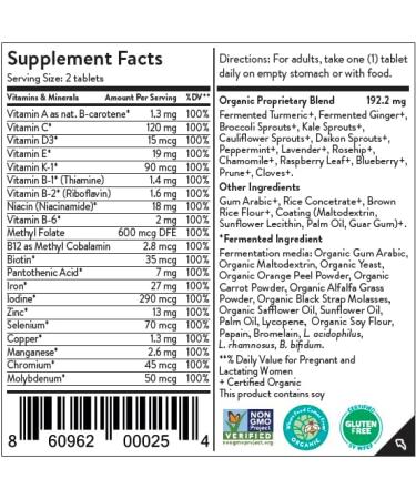 Organic Movita Prenatal Multivitamin - Pregnancy & Breastfeeding - 30 Day Supply - Buy Online on GoSupps.com