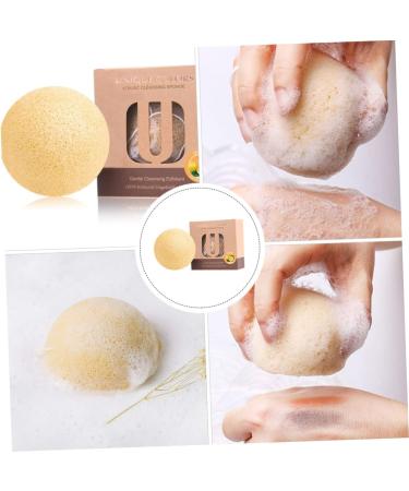 Angoily 1pc Face Wash Esponjas para Maquillaje Facial Exfoliator Sponge Deep Cleansing Puff Gold Fascinators for Women Skincare Body Makeup Remover Flour Facial Cleanser - Buy Online on GoSupps.com