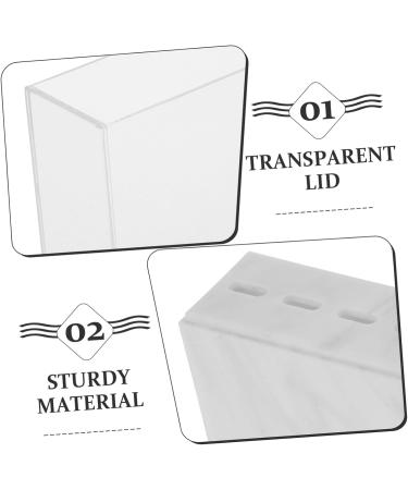 FRCOLOR Eyelash Tweezer Stand Lash Tweezers Spatula Holder Display Stand Lash Cluster Tweezers Makeup Brush Holder Eyelashes Extension Supplies Tweezers Display Rack White Acrylic 17.50X16.00X4.00CM - Buy Online on GoSupps.com