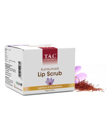 Kumkumadi Lip Scrub for Lightening & Smoothing Lips with Saffron | Suitable for All Skin Types | 15gm - Women & Men - Buy Online on GoSupps.com