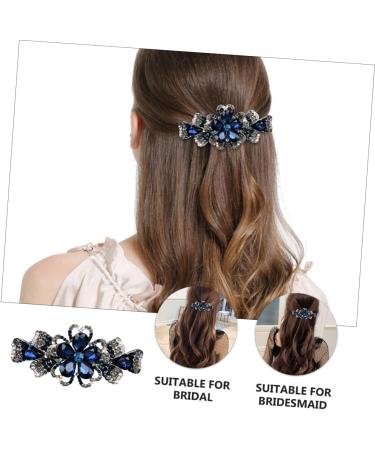 Beatifufu Hairpin Goody Hair Clips for Women Rhinestone Hair Clip French Hair Clip Bridal Hair Accessory Hair Barrettes Womens Hair Accessories Spring Hair Clip Bride Girl France Rhinestones - Buy Online on GoSupps.com