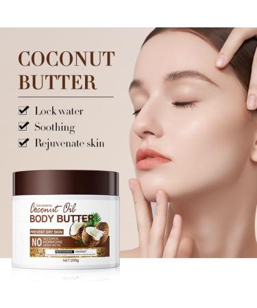  Generisch Set of 2 Coconut Body Butters - Natural Vegan Body Butter - Intense Moisturizing Care as a Body Lotion and Skin Care - Gentle Body Cream - Soothes Skin - Buy Online on GoSupps.com