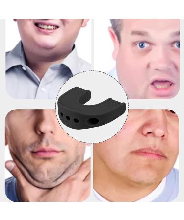 Jaw Exerciser for Men | Silicone Double Chin Reducer Jawline Exerciser Portable Jaw Sculpting Tool Jaw Strengthener for Women Men Black - Buy Online on GoSupps.com
